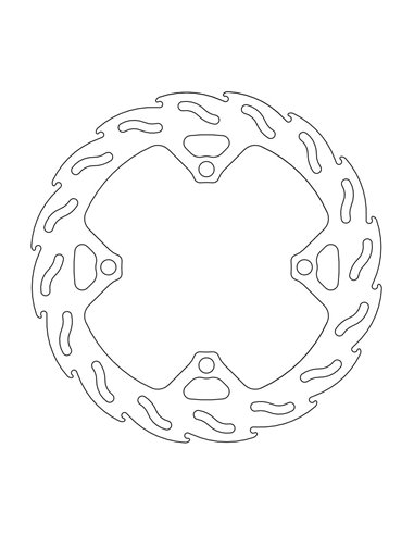 Fixation de disque de frein arrière 4.4mm MOTO-MASTER 110599