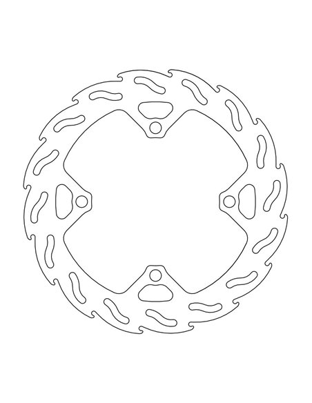 Fixation de disque de frein arrière 4.4mm MOTO-MASTER 110599