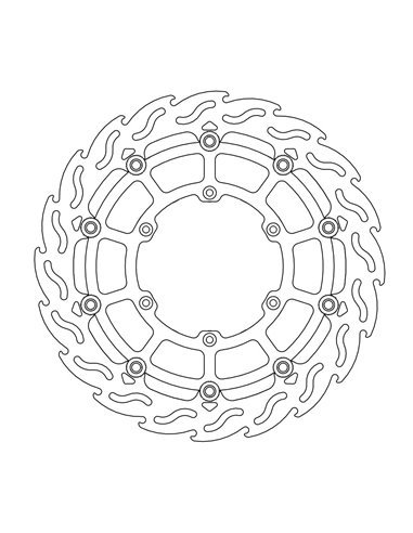 Front brake disc Motomastr Sm MOTO-MASTER 112236