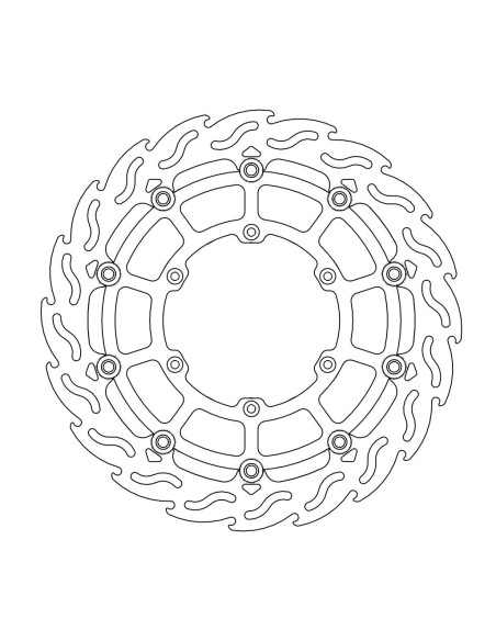 Disco de freio dianteiro Motomastr Sm MOTO-MASTER 112236