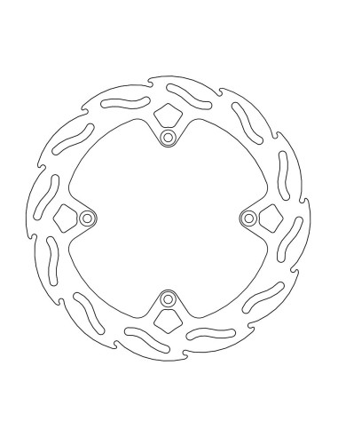 Disco de freno trasero Fix Flame 4.4 MOTO-MASTER 110516