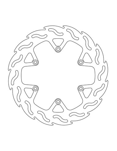 Rear Brake Disc Fix Flame Rig MOTO-MASTER 110600