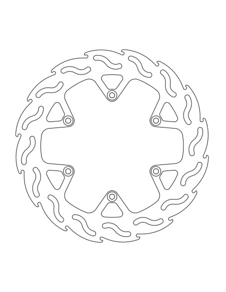 Rear Brake Disc Fix Flame Rig MOTO-MASTER 110600