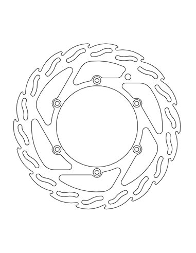Front brake disc Fix Flame Lef MOTO-MASTER 110623