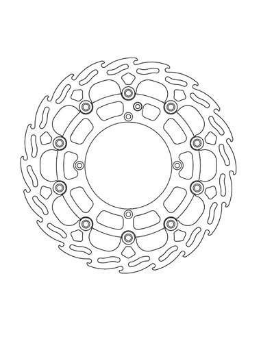 Disco de freio dianteiro Float Flame L MOTO-MASTER 112143