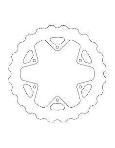 Rear brake disc Fix Wave Mud MOTO-MASTER 110641