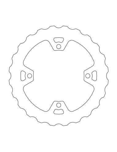 Disque de frein arrière Fix Wave Mud MOTO-MASTER 110642