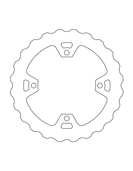 Disque de frein arrière Fix Wave Mud MOTO-MASTER 110642