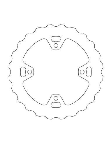 Rear brake disc Fix Wave Mud MOTO-MASTER 110643