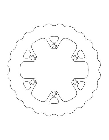 Wave MOTO-MASTER rear brake disc 110694