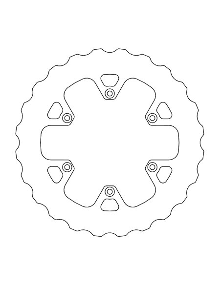 Wave MOTO-MASTER rear brake disc 110694