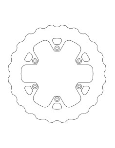 Brake disc Fix Wave Mud MOTO-MASTER 110731