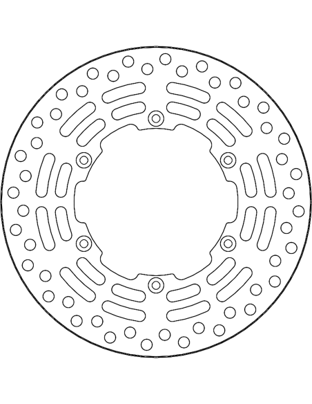 Disco de freio dianteiro vintage MOTO-MASTER 110819