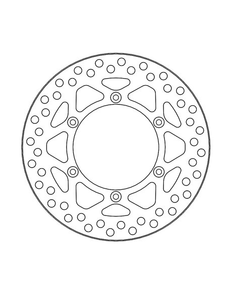 Vintage rear brake disc MOTO-MASTER 110820