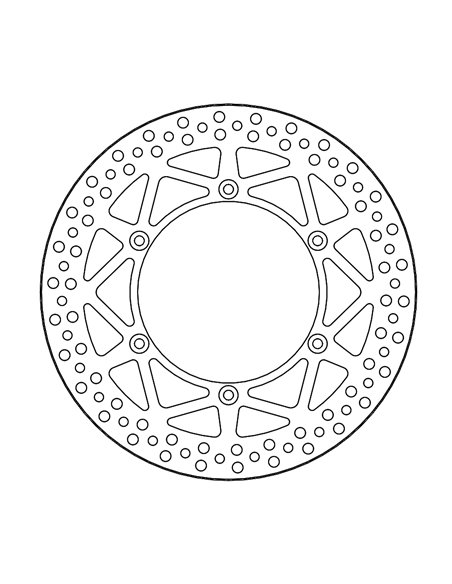 Disco de freio dianteiro vintage MOTO-MASTER 110821