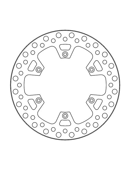 Disco de freno Vintage trasero MOTO-MASTER 110830