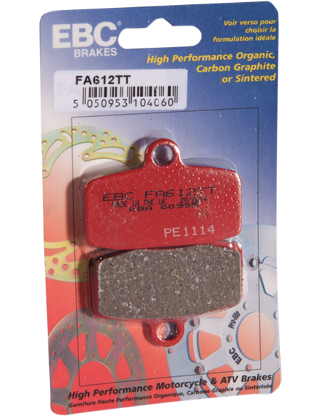 Brake Pad Fa-Tt Series Carbon Fiber EBC FA612TT