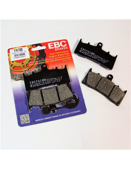 Pastilhas de freio de fibra de carbono EBC FA134
