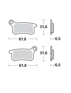 Pastilles de fre 094.612 MOTO-MASTER