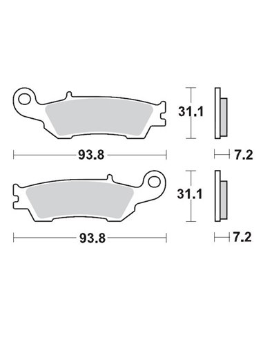 Front brake pads 094911 MOTO-MASTER