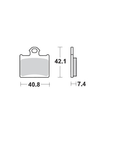 Rear brake pads Ktm Sx85 (11) MOTO-MASTER 096712