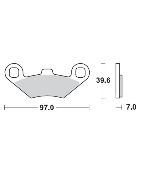 Front brake pads Polaris MOTO-MASTER 097511