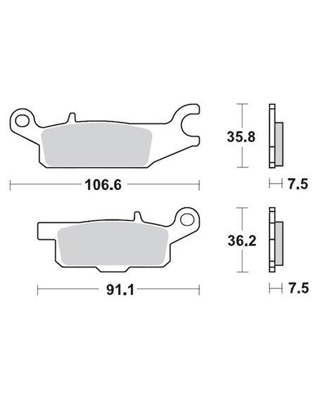 Plaquettes de frein avant Yamaha MOTO-MASTER 096011