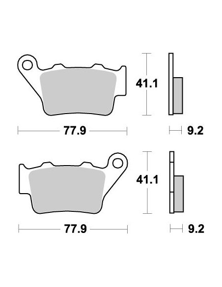 Pastillas de freno traseras Nitro MOTO-MASTER 093221