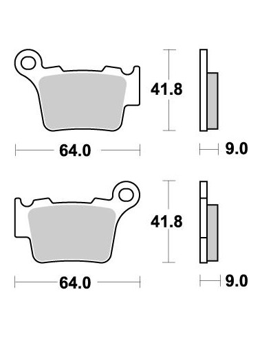 Nitro MOTO-MASTER rear brake pads 094421