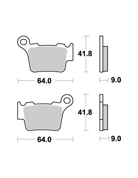 Nitro MOTO-MASTER rear brake pads 094421