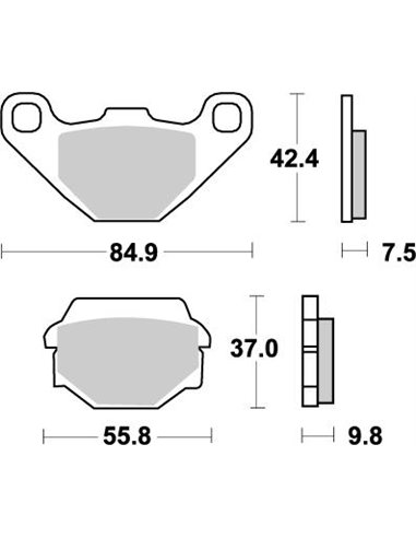Nitro MOTO-MASTER rear brake pads 091121