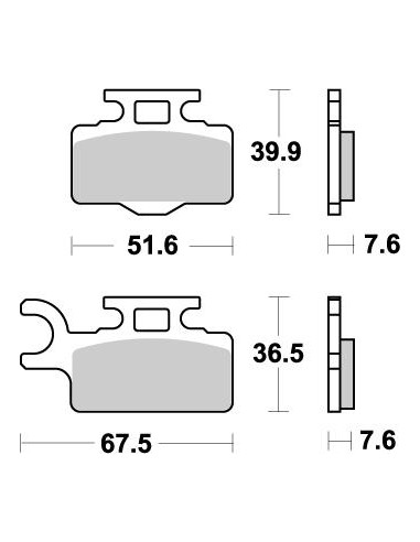 Pastillas de freno delanteras Nitro MOTO-MASTER 094121