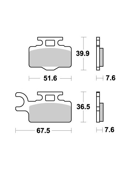 Plaquettes de frein avant Nitro MOTO-MASTER 094121