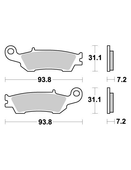 Plaquettes de frein avant Nitro MOTO-MASTER 094921