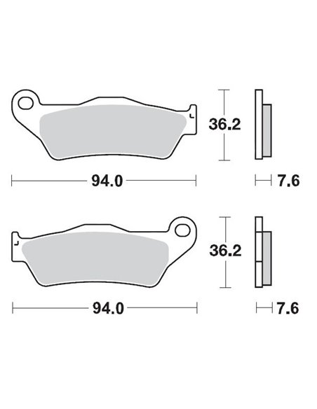 Sintered Race Mx Front Brake Pads MOTO-MASTER 093022