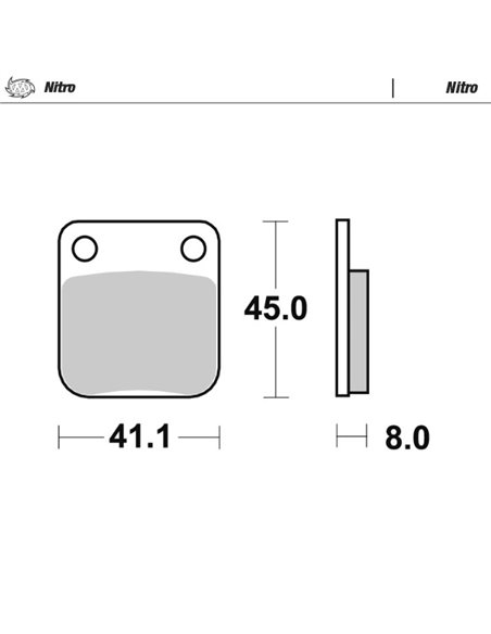 Sintered brake pads MOTO-MASTER 090021
