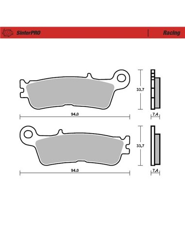 Pastilles de fre davantera / del darrere 099.811 MOTO-MASTER