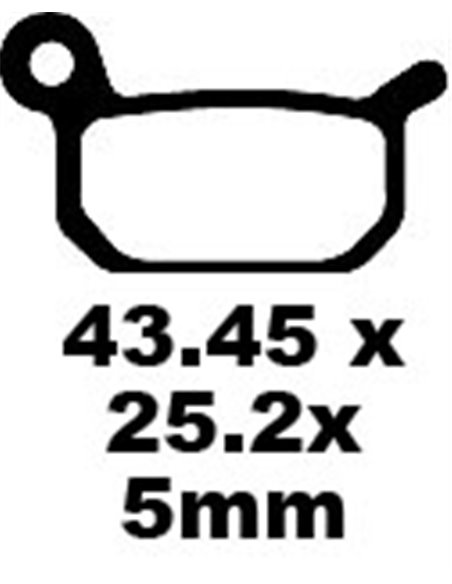 Pastilhas de freio de fibra de carbono EBC FA325TT