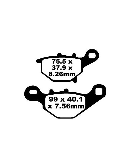 Pastilhas de freio de fibra de carbono EBC FA401TT