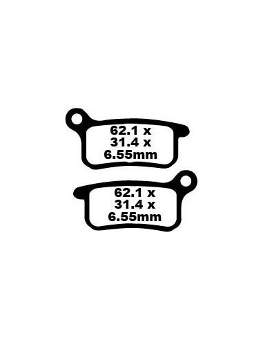 Pastilhas de freio de fibra de carbono EBC FA357TT