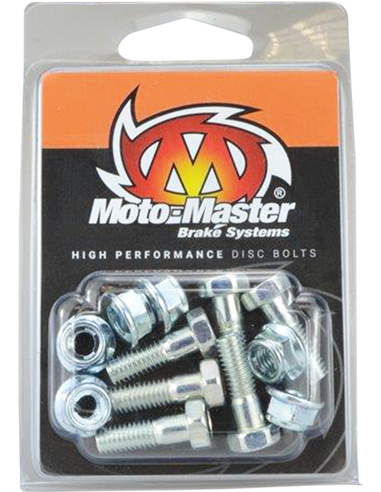 Front / Rear Brake Disc Screws M6X19 Hex + Nut MOTO-MASTER 012005