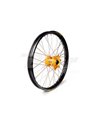 Complete wheel Haan Wheels black rim 17-2,50 gold hub 1 43049/3/2