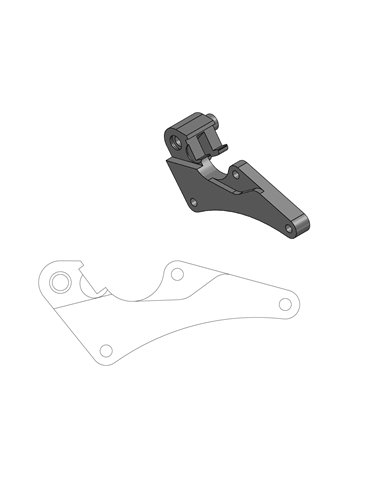 Soporte adaptador para disco de freno Supermoto Street MOTO-MASTER 211009