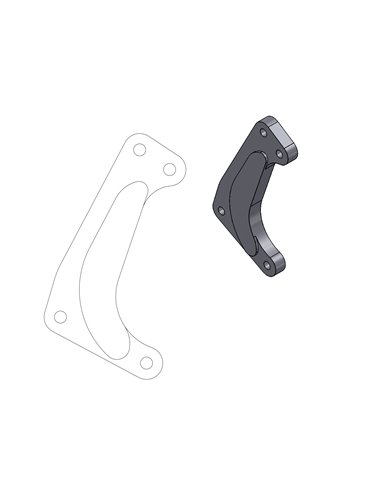 Adapter bracket for Supermoto Racing MOTO-MASTER brake disc 211034