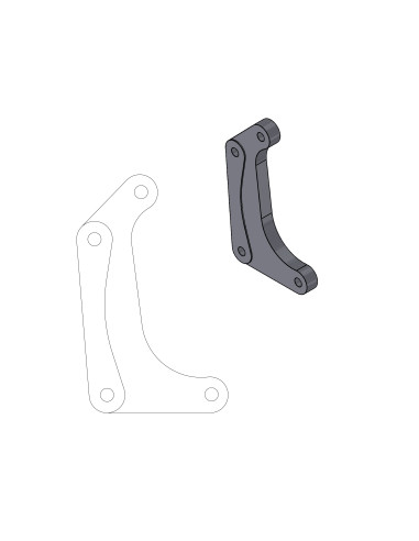 Soporte adaptador para disco de freno Supermoto Racing MOTO-MASTER 211039