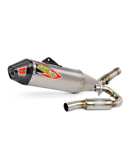 Système d'échappement T-6 Euro Inox avec bidons en titane et embout en carbone PRO CIRCUIT 0121545H