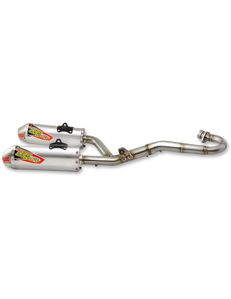 Exhaust System T-6 Dual Stainless Steel With Aluminium Canister PRO CIRCUIT 0111545G2