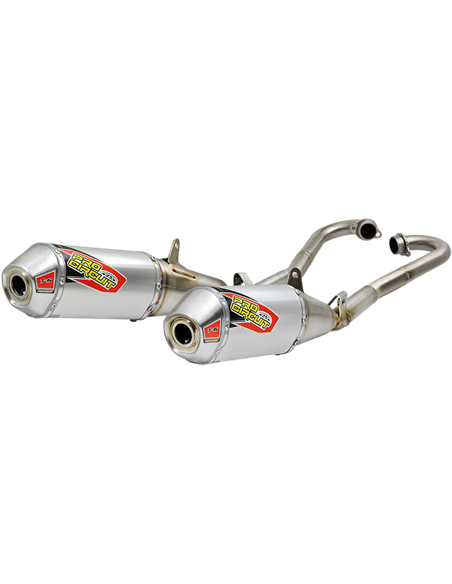 Système d'échappement T-6 double acier inoxydable avec bidon en aluminium PRO CIRCUIT 0111825G2