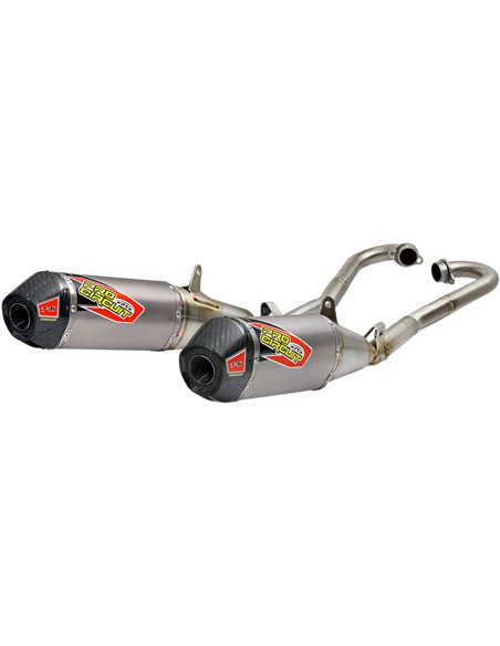 Sistema d'escapament T-6 Euro Dual Stainless With Titanium canisters & Carbon End Cap PRO CIRCUIT 0111825H2