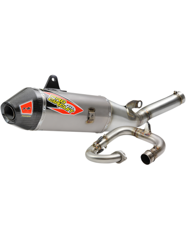 Sistema de escape T-6 Euro inoxidável com recipientes de titânio e tampa de carbono PRO CIRCUIT 0131925H